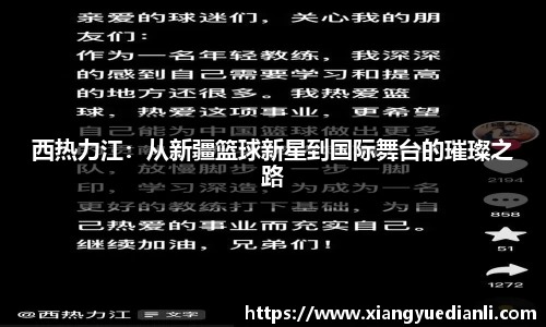 西热力江：从新疆篮球新星到国际舞台的璀璨之路